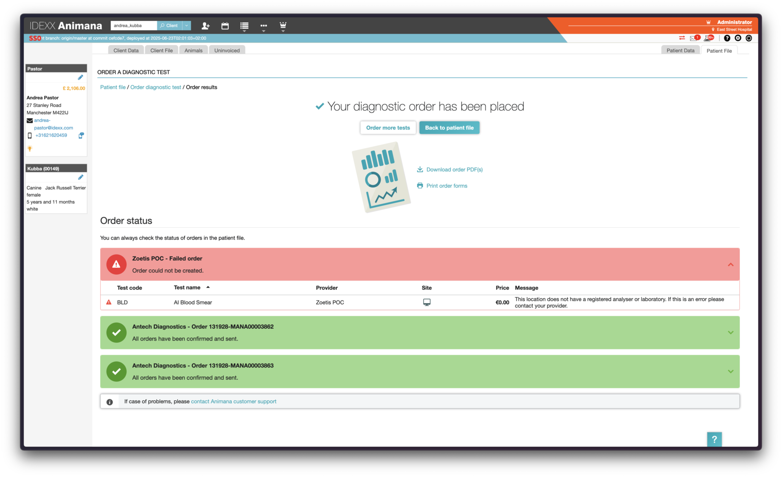 Platform integration dashboard